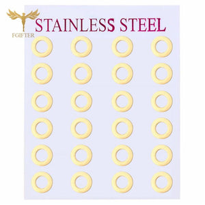 12 Pairs Stud Earrings Set for Women Stainless Steel Jewelry