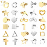 12 Pairs Stud Earrings Set for Women Stainless Steel Jewelry
