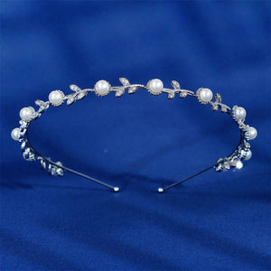 Rhinestone Pearl Headband Bridal Hair Accessories Wedding Tiara