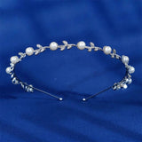Rhinestone Pearl Headband Bridal Hair Accessories Wedding Tiara