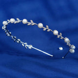 Rhinestone Pearl Headband Bridal Hair Accessories Wedding Tiara