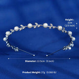 Rhinestone Pearl Headband Bridal Hair Accessories Wedding Tiara