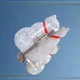 Fortune Cat Crab Hair Clip for Women Girls Animal Acetate Maneki-neko