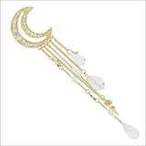 Crystal Moon Tassels Hair Jewelry Wedding Hair Accessories
