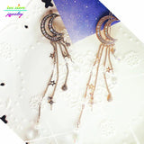 Crystal Moon Tassels Hair Jewelry Wedding Hair Accessories