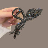 Rhinestone Metal Hair Claw Crab Clip Hairpin Crystal Pearl Hair Accessories