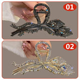 Rhinestone Metal Hair Claw Crab Clip Hairpin Crystal Pearl Hair Accessories