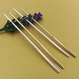 50 PCS Metal Hairpins Hair Stick Base Setting 3 Colors For Women Hair Jewelry