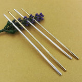 50 PCS Metal Hairpins Hair Stick Base Setting 3 Colors For Women Hair Jewelry