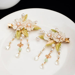 Hairpin Chinese Wedding Hair Accessoreis Floral Tassel Hair Stick Tiaras