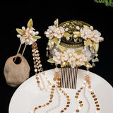 Hairpin Chinese Wedding Hair Accessoreis Floral Tassel Hair Stick Tiaras