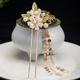 Hairpin Chinese Wedding Hair Accessoreis Floral Tassel Hair Stick Tiaras