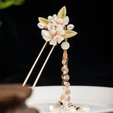 Hairpin Chinese Wedding Hair Accessoreis Floral Tassel Hair Stick Tiaras