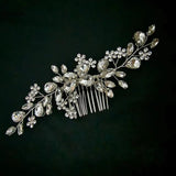 Rhinestone Wedding Hair Comb Tiara Headdress Hairpin