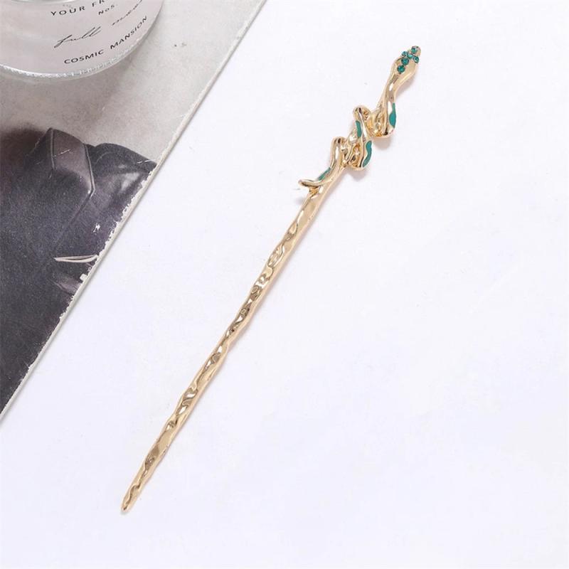 Alloy Snake Hair Sticks Chinese Style Pan Bun Hairpin Hair Jewelry