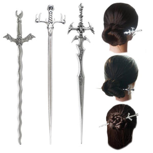 Witch Sword Goddess Hair Pin Stick Pagan Amulet Spirit Jewelry
