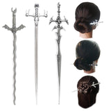 Witch Sword Goddess Hair Pin Stick Pagan Amulet Spirit Jewelry