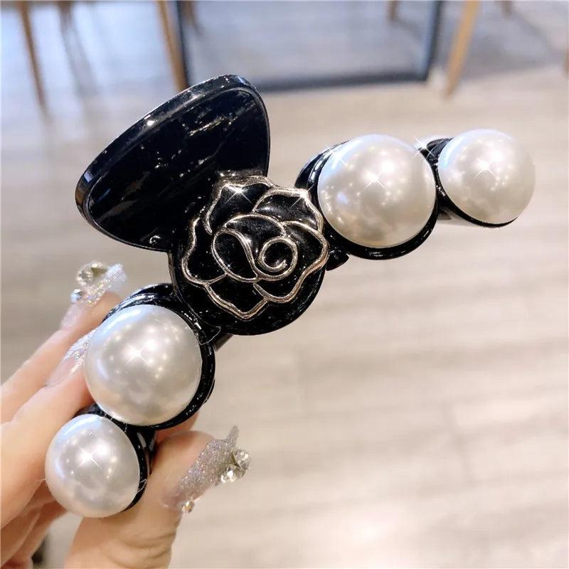 Camellia Hair Ring for Woman Party Accessory