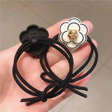 Camellia Hair Ring for Woman Party Accessory