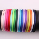 10 Mixed Plastic Headband Covered Satin Hair Band 9mm DIY Craft