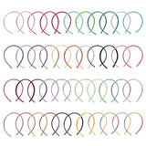 10 Mixed Plastic Headband Covered Satin Hair Band 9mm DIY Craft