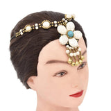 Tassel Forehead Head Chain for Women Tibetan Style Hair Jewelry