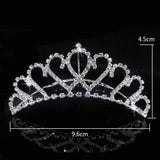 Rhinestone Hair Comb Crown Headdress for Girls