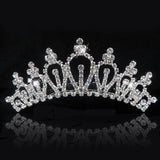 Rhinestone Hair Comb Crown Headdress for Girls