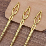 20 Pcs 140mm Metal Hair Sticks Snake Shape Chinese Hairpins DIY Hairwear Jewelry