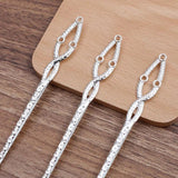 20 Pcs 140mm Metal Hair Sticks Snake Shape Chinese Hairpins DIY Hairwear Jewelry
