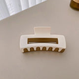 Metal Geometric Hairpin Back Disc Clip Shark Hair Jewelry