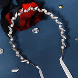 Pearl Bridal Hairband Rhinestone Wedding Hair Accessories Bride Head Jewelry