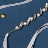 Pearl Bridal Hairband Rhinestone Wedding Hair Accessories Bride Head Jewelry