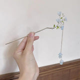 Vintage Flower Tassel Hair Sticks Hairpin for Women Jewelry