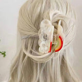 Rainbow Sun Raindrops Hair Clips for Women Harajuku Vintage Claw Clip