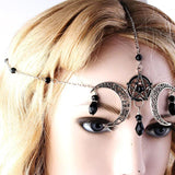 Vintage Moon Head Chain for Women - Gothic Headband