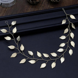 Haribands Bride Leaf Headbands Tiaras Leaves Hair Jewelry Accessories