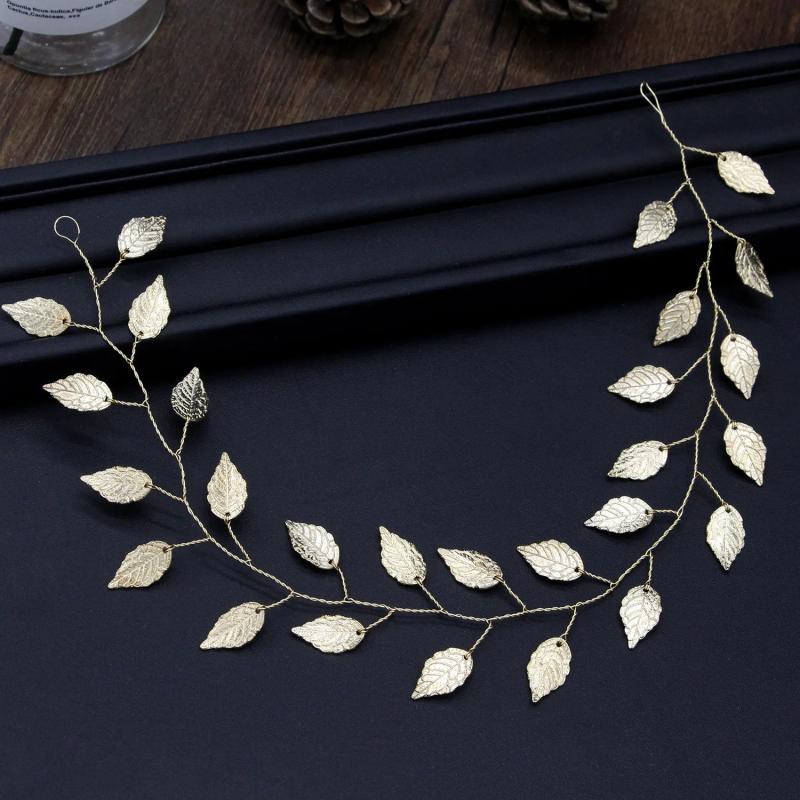 Haribands Bride Leaf Headbands Tiaras Leaves Hair Jewelry Accessories