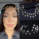 Haribands Bride Leaf Headbands Tiaras Leaves Hair Jewelry Accessories
