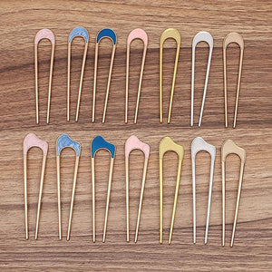 20 PCS Metal Hair Forks Hairpins Bridal DIY Jewelry Accessories