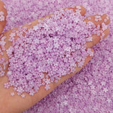 1000pcs Acrylic Flower Nail Decorations 3D Nail Art Parts Gems Mixed Size Charms