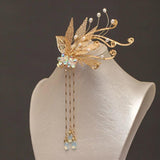 Metal Tassel Hairpins Clips Chinese Wedding Bride Hair Jewelry