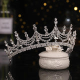 Bridal Wedding Tiara Rhinestone Headdress Retro Headwear