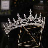 Bridal Wedding Tiara Rhinestone Headdress Retro Headwear