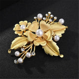 Big Metal Flowers Barrettes Wedding Hair Accessories