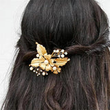 Big Metal Flowers Barrettes Wedding Hair Accessories
