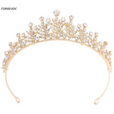 Sparkly Rhinestone Leaf Bride Wedding Hairbands