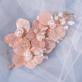 Pearls Flower Wedding Hair Accessories Headband for Women