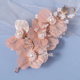 Pearls Flower Wedding Hair Accessories Headband for Women