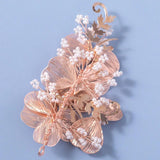 Pearls Flower Wedding Hair Accessories Headband for Women